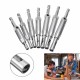 7pcs HSS Self Centering Hinge Drill Bit Door Window Cabinet Woodworking Hole Puncher