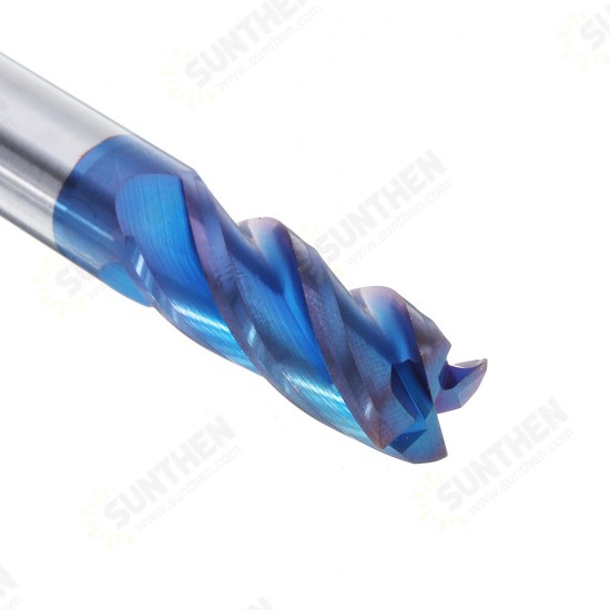 8Pcs Blue Naco 2-12mm 4 Flutes Carbide End Mill Set HRC50 Tungsten Steel Milling Cutter Tool