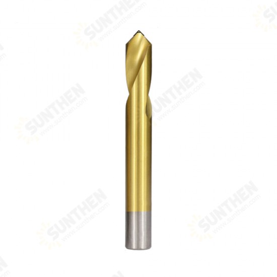 90 Degree Chamfer End Drill 4-12mm Titanium Coated High Speed Steel Spotting Location Center Bit Machine for Chamfering Tools Milling Cutter