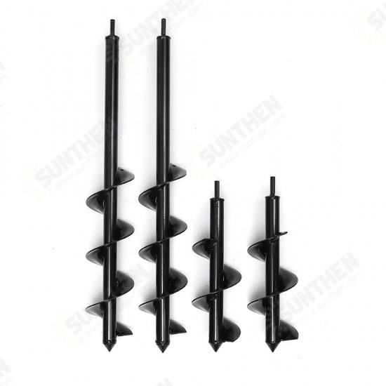 9x25/30/45/60cm Garden Auger Small Earth Planter Drill Bit Post Hole Digger Earth Planting Auger Drill Bit for Electric Drill