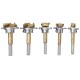 Adjustable 5PCS 15/20/25/30/35mm Forstner Drill Bit Set Titanium Coating Wood Auger Cutter Woodworking Positioning Hole Saw Cutter Hinge Hole Opener