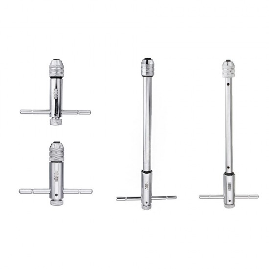 Adjustable T-handle Screw Tap Handle M3-M8 M5-M12 Standard and Extended Length Tap Wrench Hand Tapping Tool