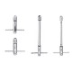 Adjustable T-handle Screw Tap Handle M3-M8 M5-M12 Standard and Extended Length Tap Wrench Hand Tapping Tool