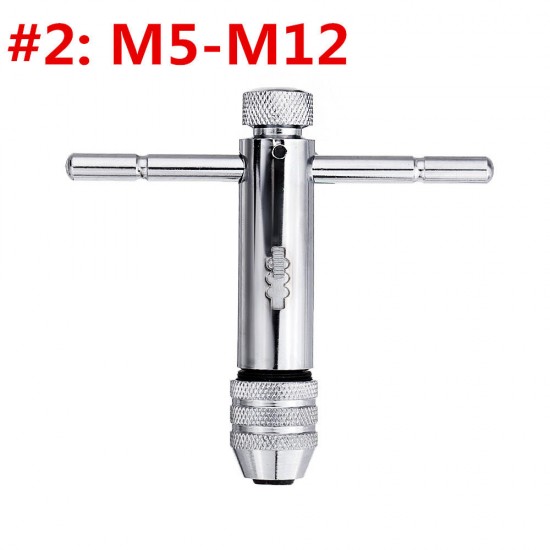 Adjustable T-handle Screw Tap Handle M3-M8 M5-M12 Standard and Extended Length Tap Wrench Hand Tapping Tool