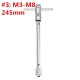 Adjustable T-handle Screw Tap Handle M3-M8 M5-M12 Standard and Extended Length Tap Wrench Hand Tapping Tool