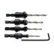 DB-C2 4pcs Carpentry Countersink Drill Bit Set Wood Working Tools