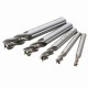 DB-M2 5pcs 4/6/8/10/12mm 4 Flute End Mill Cutter HSS Straight Shank Drill Bits