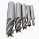 DB-M2 5pcs 4/6/8/10/12mm 4 Flute End Mill Cutter HSS Straight Shank Drill Bits