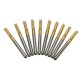 DB-M6 10pcs 3.175mm Titanium Coated Carbide End Mill Engraving Bits For CNC Rotary Burrs