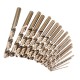 M35 Cobalt Drill Bit Set HSS-Co Jobber Length Twist Drill Bits with Metal Case for Stainless Steel Wood Metal Drilling