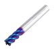 HRC60 5/6/8mm 4 Flutes Milling Cutter Blue NACO Coated Tungsten Carbide Milling Cutter CNC Tool