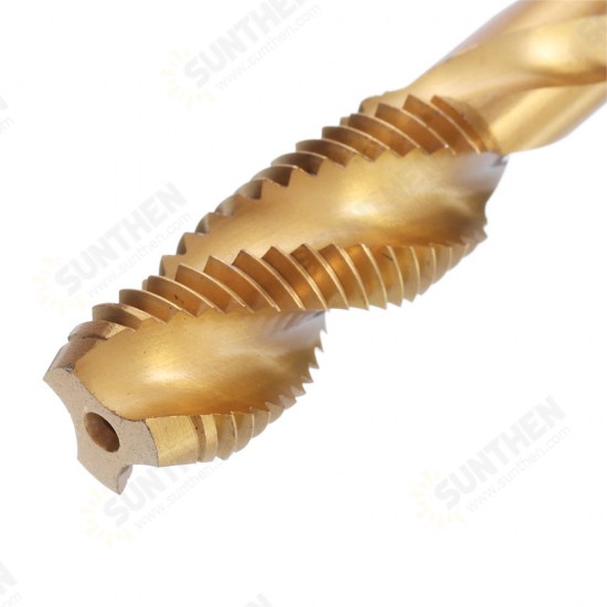 M12-20 HSS Titanium Coated Screw Tap Metric Spiral Fluted Machine Screw Hand Tap