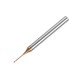 R0.4 2 Flutes Ball Nose Long Neck Milling Cutter HRC60 CNC Deep Notch Cutter End Mill