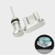 Aluminum Android Dust Plug Set Micro USB Port + Earphone Jack Plugs Sim Card Needle For Smartphone