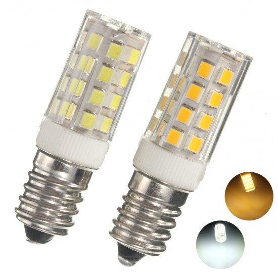 E14 5W LED Bulb 2835 35smd 430lm Not Dimmable Warm White Pure White Corn Light Lamp 360 Degrees Beam Angle 240V AC