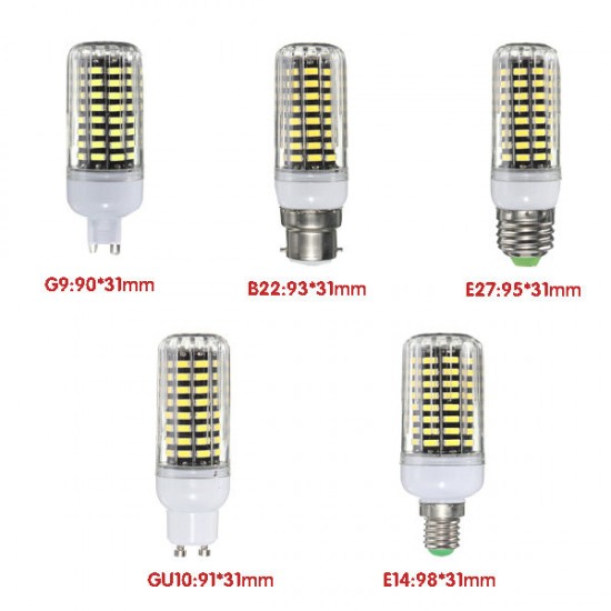 5W G9 E14 E27 B22 GU10 42 SMD 5733 LED White Warm White Cover Corn Light Lamp Bulb AC 110V