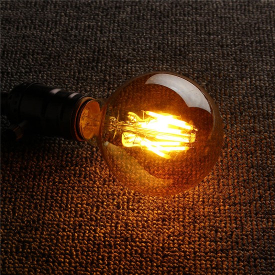 A60 E27/B22 4W Retro LED Filament Incandescent Light Bulb for Bedroom Decoration AC220-240V