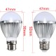 B22/E27 5W 10 SMD 5730 LED Globe Bulb Non-Dimmable Warm White/White Lamp AC 110-240V