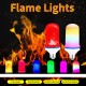 Creative 3 or 4 Mode Gravity Sensor Flame Lights E27 LED Bulb Flame Effect Light Bulb 3W Flickering Emulation Decor Lamp