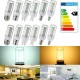 Dimmable AC110V SMD4014 5W 64LED Corn Bulb Light Lamp E27 E14 E12 B22 GU10 G9