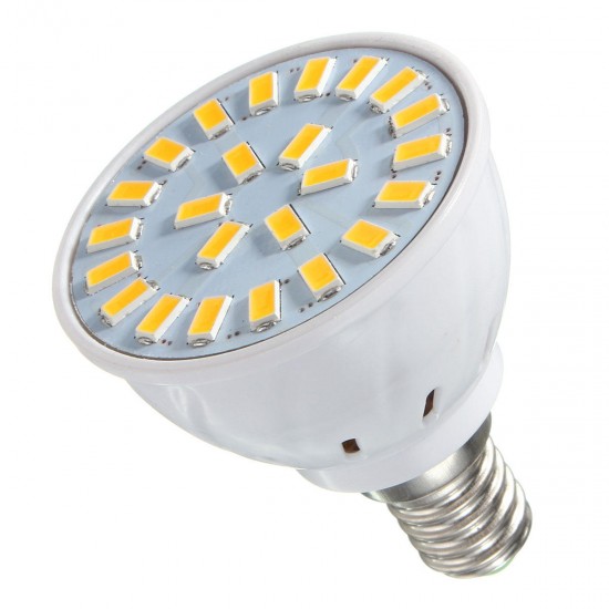 E14 E27 GU10 MR16 AC85-265V 3.5W 24 SMD 5730 Pure White Warm White LED Spot Lightt Bulbs 350LM