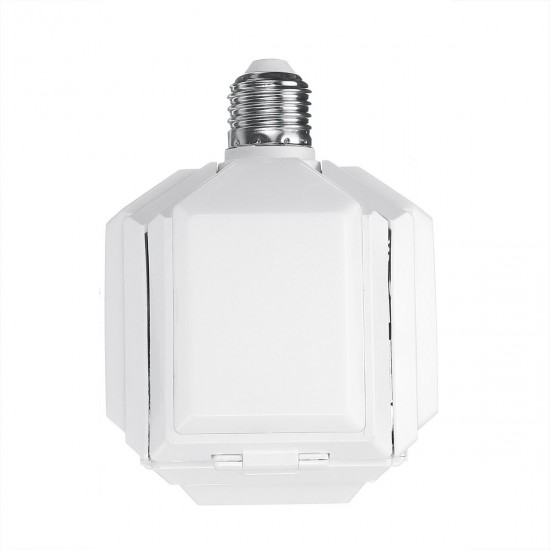 E27 35W Foldable LED Garage Light SMD2835 Deformable Square Four-Leaves Panels Ceiling Lamp AC165-265V