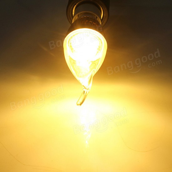 E27 3W AC85-265V White/Warm White Golden Cover LED Candle Light Bulb