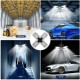 E27 60W LED Deformable Workshop Light Garage Ceiling Bulb Fixture Folding Lamp