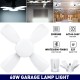 E27 60W LED Garage Light Bulb2835SMD Four-Leaves Deformable Ceiling Workshop Lamp AC165-265V