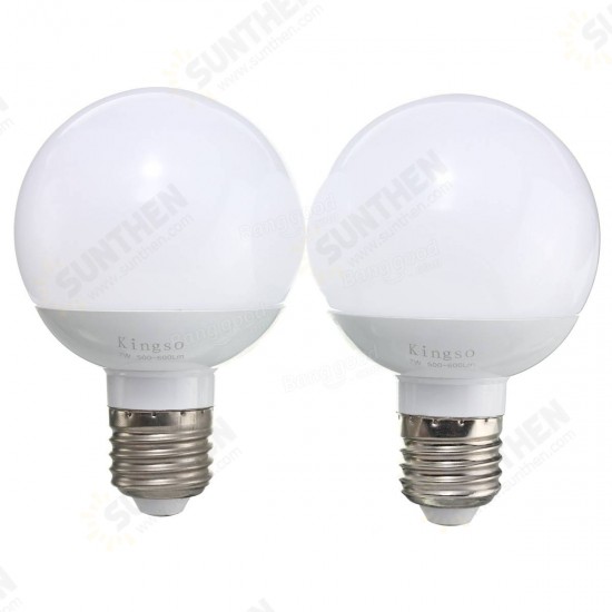 E27 7W 14 SMD 5730 600LM White/Warm White LED Globe Light Bulb AC 85-265V