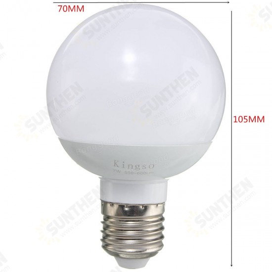 E27 7W 14 SMD 5730 600LM White/Warm White LED Globe Light Bulb AC 85-265V