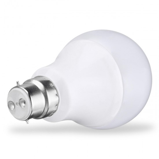 E27 B22 5W 10LEDs Warm White Pure White Light Control Bulb No Flicker Energy Saving AC85-265V