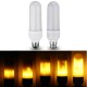 E27 B22 6W SMD2835 Three Modes 1300K-1800K 99LEDs Yellow Flame Light Bulb AC85-265V