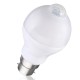 E27 B22 7W SMD5730 14LEDs Infrared Motion Sensor + Light Control Induction Light Bulb AC85-265V