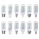 E27 B22 E12 E14 G9 GU10 6W 56 SMD 4014 LED Warm White White Cover Corn Bulb AC 110V