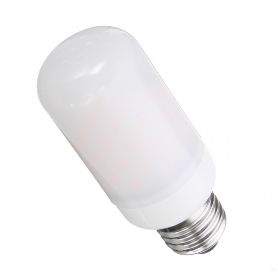 E27 E14 2.7W Two Modes LED Flame Effect Simulated Corn Light Bulb Nature Fire Home Lamp AC85-265V