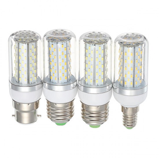 E27 E14 B22 5W SMD3014 120LEDs 360 degree Warm White Pure White Corn Light Bulb AC85-265V