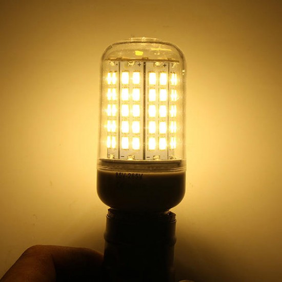 E27 E14 B22 6W SMD5730 90LEDs Corn Light Bulb Pure White Warm White AC85-265V