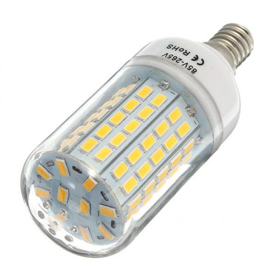 E27 E14 B22 6W SMD5730 90LEDs Corn Light Bulb Pure White Warm White AC85-265V