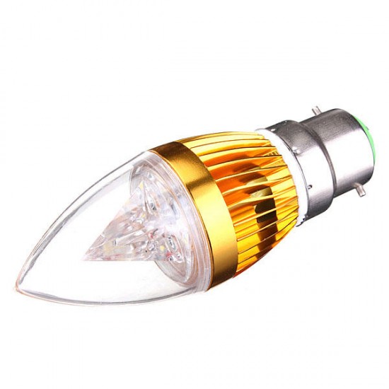 E27 E14 B22 E12 4.5W LED Chandelier Candle Light Bulb 85-265V