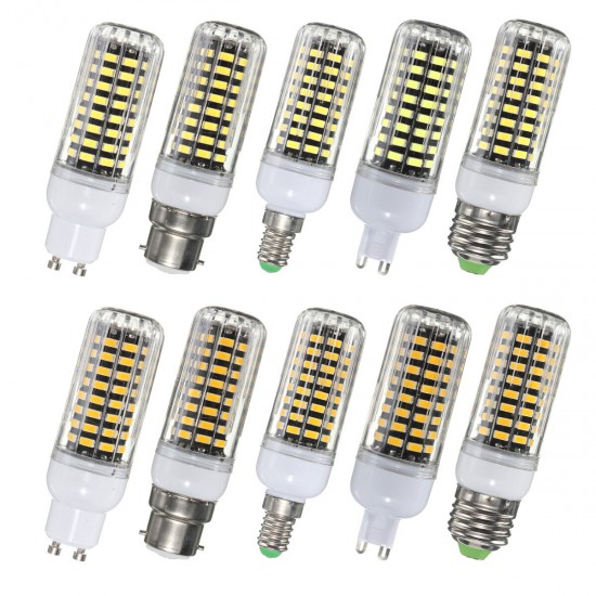 E27 E14 B22 G9 GU10 9W 80 SMD 5733 1100LM LED Warm White White Cover Corn Bulb AC 110V