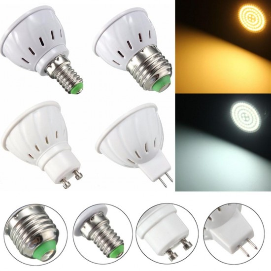 E27 E14 GU10 MR16 3.5W 27 SMD 5730 Non-Dimmable LED Warm White White Spot Lightt Lamp Bulb AC110/220V