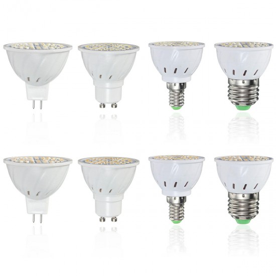 E27 E14 GU10 MR16 3W 48 SMD 2835 LED Pure White Warm White Spot Lightting Bulb AC110V AV220V