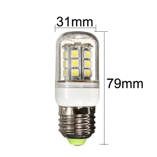 E27 LED Bulb 4.5W 27 SMD 5050 AC 220V White/Warm White Corn Light