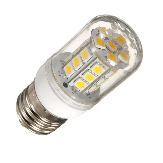 E27 LED Bulb 4.5W 27 SMD 5050 AC 220V White/Warm White Corn Light