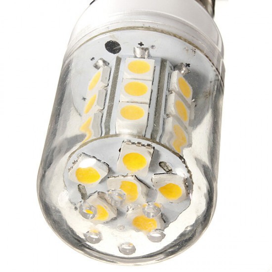 E27 LED Bulb 4.5W 27 SMD 5050 AC 220V White/Warm White Corn Light