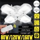 E27 LED Garage Light Bulb Ceiling Fixture Shop Workshop Deformable Lamp Remote