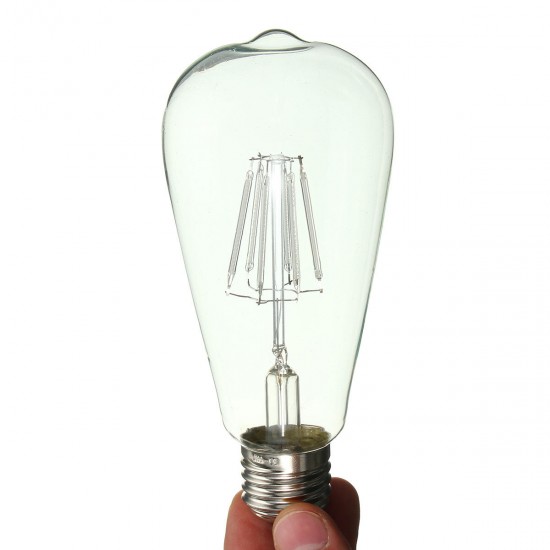 E27 Retro Edison Globe Bulbs 6W Screw LED COB Bulbs RGB Colorful Light Lamp Energy-Efficient AC220V