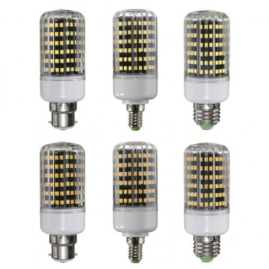 E27/B22/E14 LED Bulb 18W 1300LM 162 SMD 2835 White/Warm White Corn Light Lamp AC 220V