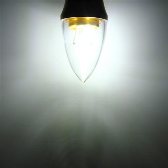 E27/E14/E12/B22/B15 3W LED Warm White/White 15SMD 2835 Golden Candle Light Bulb Lamp 85-265V